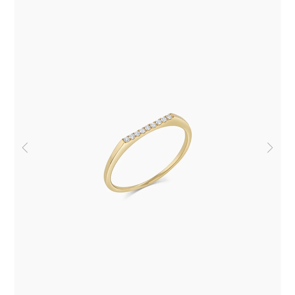 Diamond Bar Ring
